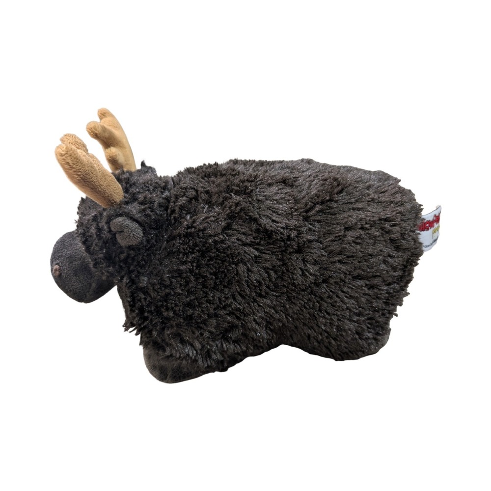 Pillow Pets Pee-Wee Moose Plush 2010 Brown Stuffed Animal